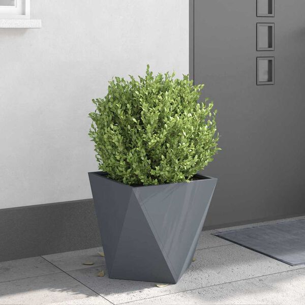 vidaXL Jardinière 2 pcs Anthracite 40 x 40 x 40 cm Acier