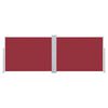vidaXL Auvent latéral rétractable Rouge 120 x 1000 cm