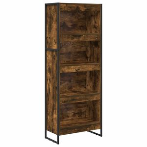vidaXL Biblioth&egrave;que 60 x 30 x 155 cm Bois d'ing&eacute;nierie Ch&ecirc;ne Fum&eacute;