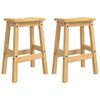 VidaXL Tabouret de bar 2 pcs Cire de Miel 44 x 30 x 63 cm Pin massif