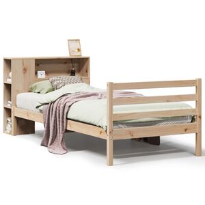 vidaXL Lit biblioth&egrave;que sans matelas 75x190 cm bois de pin massif