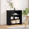 vidaXL Buffet Noir 70 x 41 x 75 cm Bois d'ing&eacute;nierie