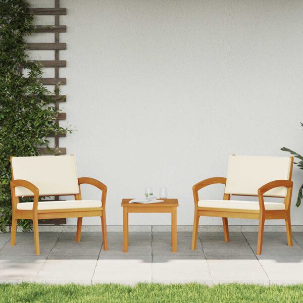 vidaXL Chaise de jardin 2 pcs Huile Naturelle Bois d'Acacia Massif