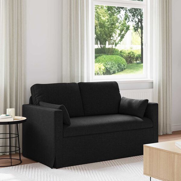 vidaXL Canap&eacute; Noir Dimensions globales: 139 x 78 x 80 cm (l x P x H)