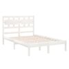 vidaXL Cadre de lit sans matelas blanc 120x200 cm bois massif