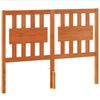 vidaXL T&ecirc;te de lit cire marron 135 cm bois massif de pin