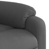 vidaXL Fauteuil inclinable en tissu gris fonc&eacute;