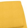 vidaXL Chaise de relaxation Jaune moutarde Tissu