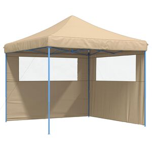 vidaXL Tente de f&ecirc;te 292 x 292 x 315 cm Beige Tissu Oxford