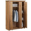 vidaXL Garde-robe &agrave; 3 portes 118x50x171,5 cm Pin Assortiment Panama