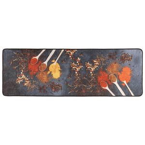 vidaXL Tapis de cuisine multicolore 60x180 cm lavable antid&eacute;rapant