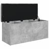 vidaXL Banc de rangement gris b&eacute;ton 102x42x45 cm bois d'ing&eacute;nierie