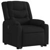 vidaXL Fauteuil inclinable noir tissu