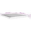 vidaXL Matelas en mousse blanc 200x200 cm 7 zones dureté 20 ILD