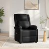 vidaXL Fauteuil inclinable &eacute;lectrique Noir Similicuir