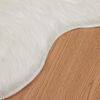 vidaXL Tapis en fausse Tafalla Blanc 60 x 90 cm Polyester