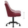 vidaXL Chaise pivotante de salle &agrave; manger Rouge bordeaux Tissu
