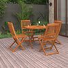 vidaXL Ensemble &agrave; manger de jardin 5 pcs Bois d'acacia solide