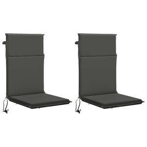 vidaXL Coussin de chaise &agrave; dossier haut GEMERT 2 pc 100 % polyester
