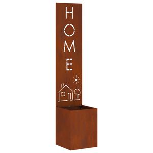 vidaXL &Eacute;cran de confidentialit&eacute; de jardin Rouill&eacute; 32 x 32 x 150 cm