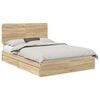vidaXL Lit de Rangement Ch&ecirc;ne Sonoma 160 x 200 cm Bois d'ing&eacute;nierie