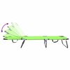 vidaXL Chaise longue pliante 1-personne Vert 56 x 189 x 87 cm tissu