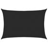 vidaXL Voile d'ombrage 160 g/m&sup2; Noir 5x7 m PEHD