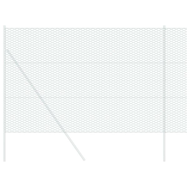 vidaXL Clôture hexagonale Vert 1,5 x 100 m Acier