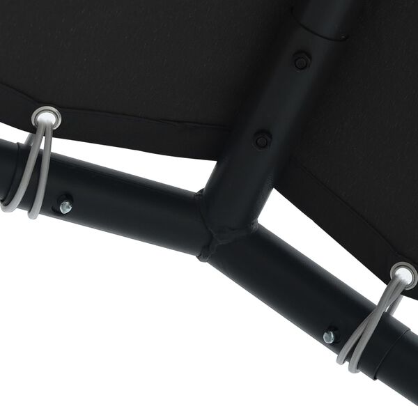 vidaXL Auvent tente belv&eacute;d&egrave;re 3x3 m Acier Anthracite