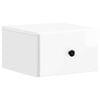 vidaXL Cabinet de chevet mural Blanc brillant 34,5 x 33 x 20 cm