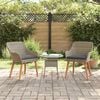 vidaXL Chaise de jardin 2 pcs Noir 62,5 x 55 x 82 cm polyrotin