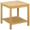 vidaXL Table d'appoint Huile Naturelle 45 x 45 x 45 cm
