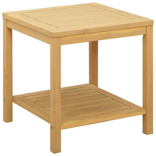 vidaXL Table d'appoint Huile Naturelle 45 x 45 x 45 cm