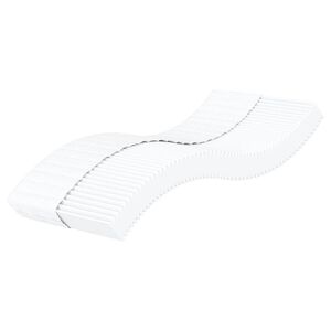 vidaXL Matelas en mousse blanc 100x220 cm duret&eacute; H2 H3