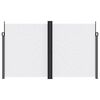 vidaXL Auvent lat&eacute;ral r&eacute;tractable blanc 200x600 cm