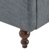 vidaXL Canap&eacute; Chesterfield &agrave; 2 places Rev&ecirc;tement en tissu Gris