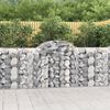 vidaXL Paniers à gabions arqués 15 pcs 200x50x100/120 cm fer galvanisé