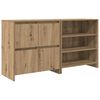 vidaXL Buffet 2 pc Ch&ecirc;ne artisanal 70 x 41 x 75 cm Bois d'ing&eacute;nierie