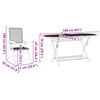 vidaXL Ensemble de salle à manger pour jardin 5 pcs Gris