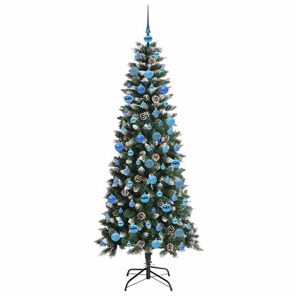 vidaXL Sapin de No&euml;l artificiel Vert 180 cm PVC, plastique et acier