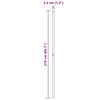 vidaXL Poteaux de clôture 2 pcs Argent Acier peint par poudre