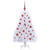 vidaXL Sapin de No&euml;l Artificiel &agrave; Branches Articul&eacute;es Blanc 120 cm