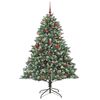 vidaXL Sapin de No&euml;l artificiel Vert 240 cm PVC, plastique et acier