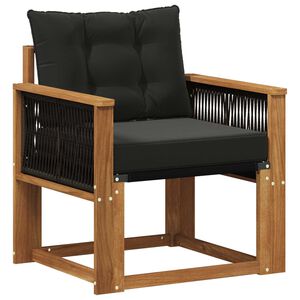 vidaXL Sofa de milieu ext&eacute;rieur Bois d'Acacia Massif Naturel