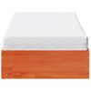 vidaXL Lit de jour avec matelas cire marron 90x200 cm bois pin massif