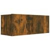 vidaXL Meuble TV ch&ecirc;ne fum&eacute; 80x30x30 cm bois d'ing&eacute;nierie