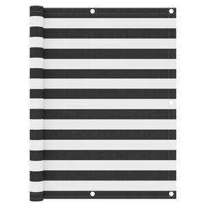 vidaXL &Eacute;cran de balcon Anthracite et blanc 120x600 cm Tissu Oxford