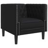 vidaXL Canap&eacute; de salon 3 pcs Noir 194 x 74,5 x 70,5 cm Simili cuir