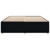 vidaXL Cadre de lit sans matelas noir 180x200 cm tissu