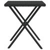 vidaXL Chaises longues lot de 2 avec table noir r&eacute;sine tress&eacute;e